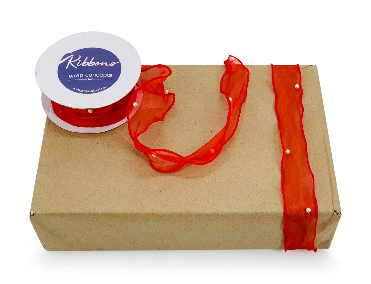 Sheer Ribbon with Pearls