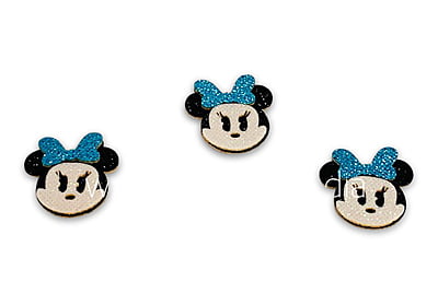 Mini Mouse Face Accessory - Gold