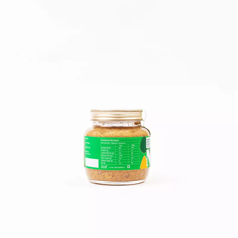 Almond Butter Crunchy 530 Gms - The Mindful Pantry