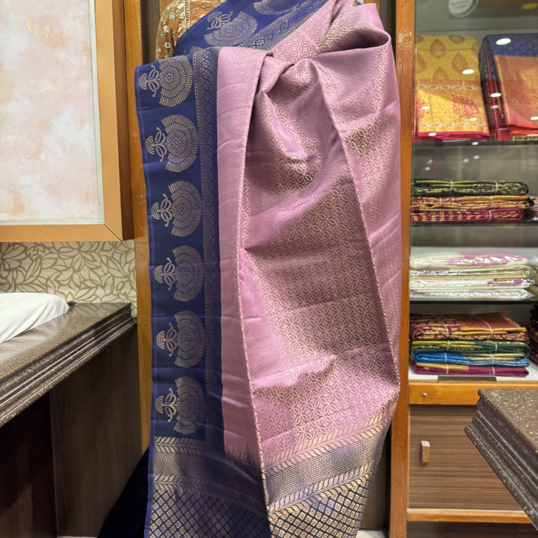 Mauve Soft Silk Saree