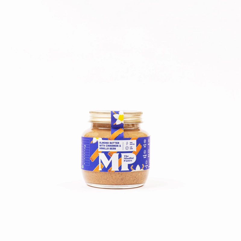 Almond Butter With Cinnamon & Vanilla Bean 275 Gms - The Mindful Pantry