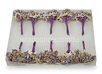 Violet Textured Pearl Berry Sprigs