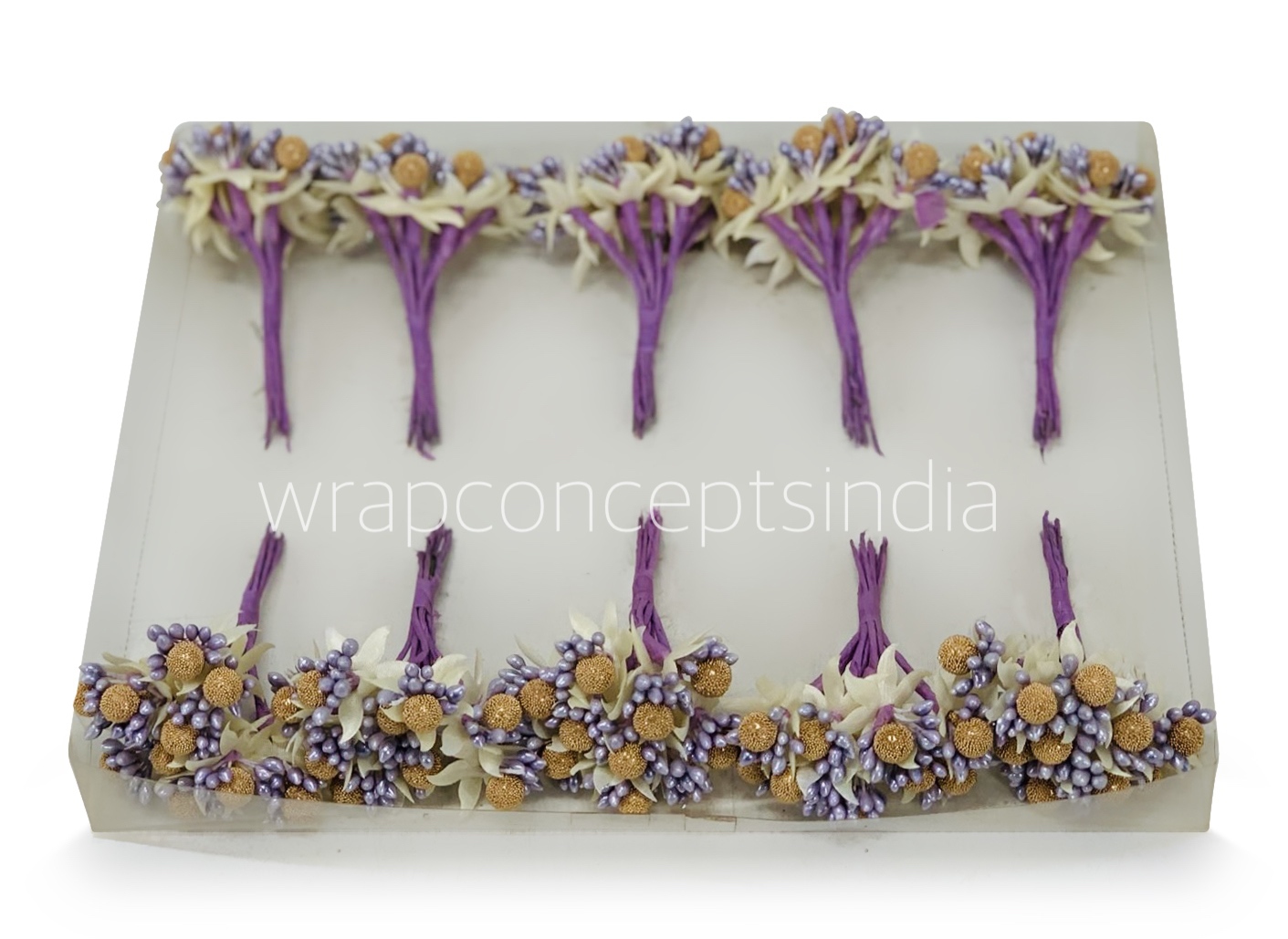 Violet Textured Pearl Berry Sprigs