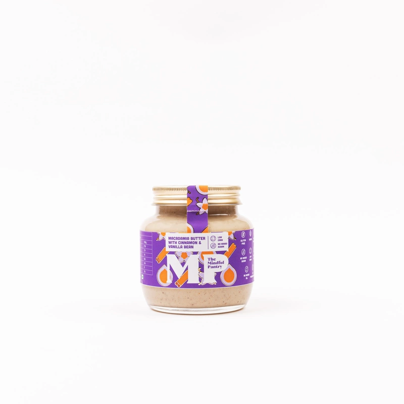 Macadamia Butter With Cinnamon & Vanilla Bean 275 Gms