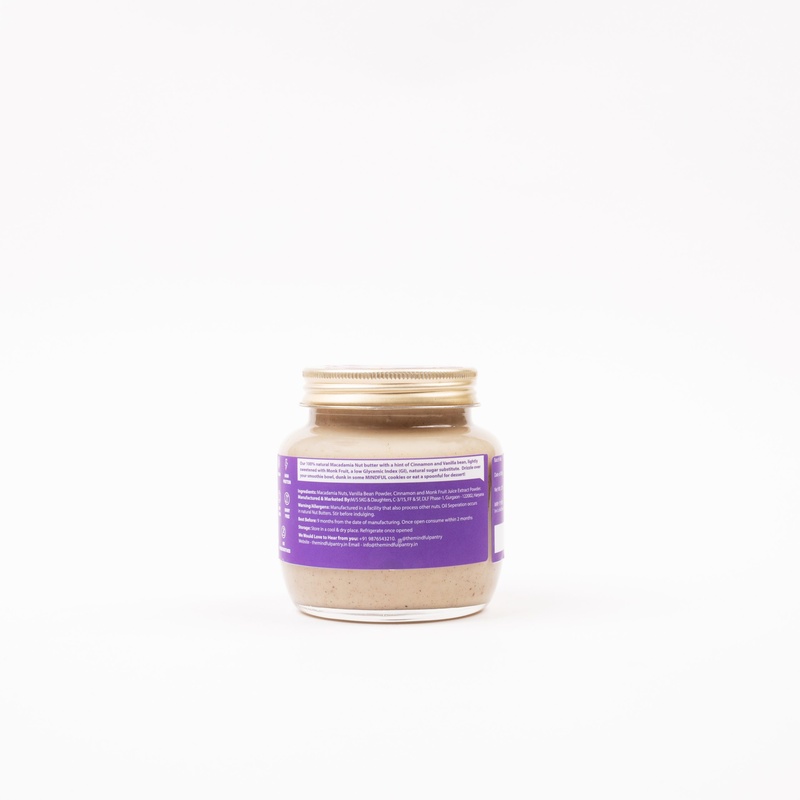 Macadamia Butter With Cinnamon & Vanilla Bean 275 Gms