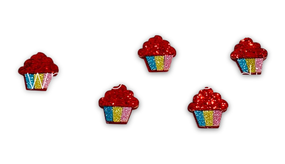 Cup Cake Accessory - Red