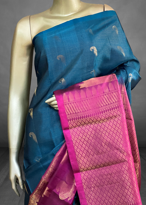 Aadhira - The temple border pure silk sarees 11808