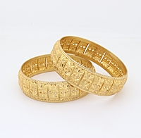 Gold Plated Bangles For Women & girls Set Of 2(2024010)