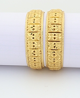 Gold Plated Bangles For Women & girls Set Of 2(2024010)