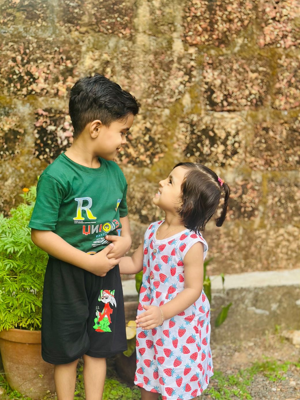 Muslin Frock - Stawberry