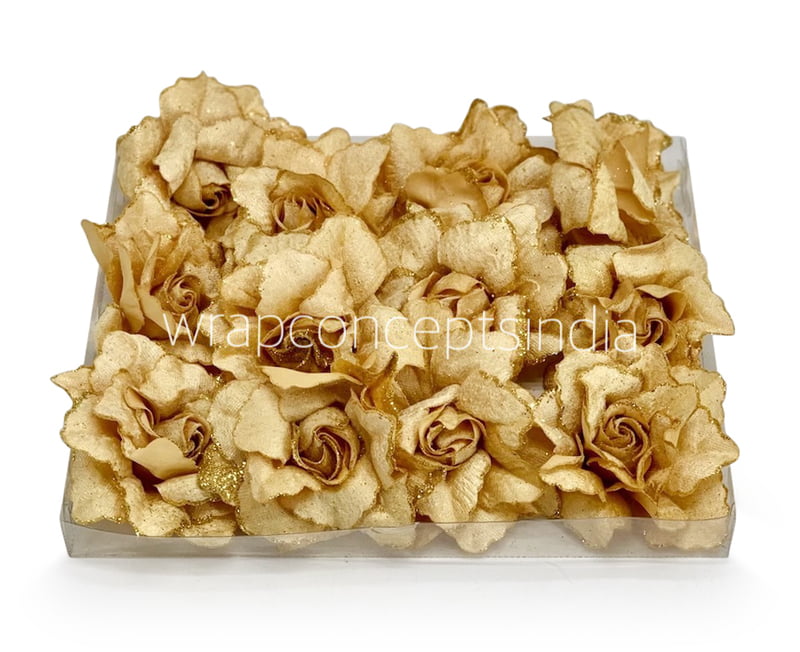 Biscotti Rose with Glittered Petals