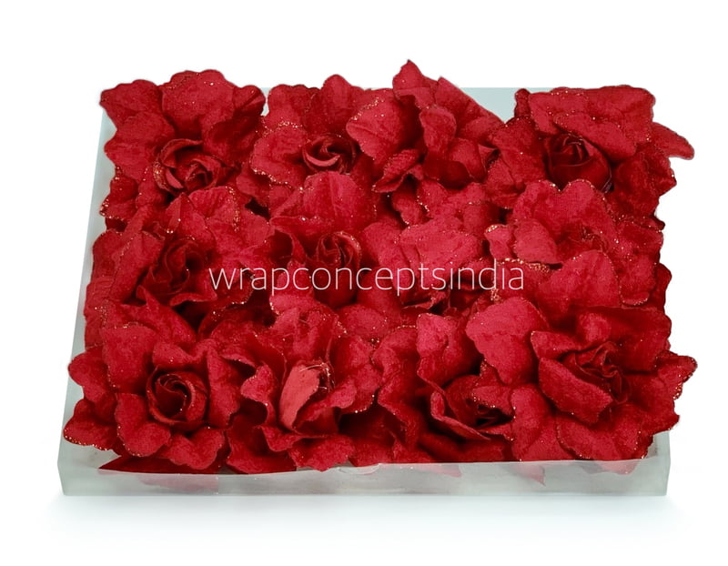 Cherry Rose with Glittered Petals