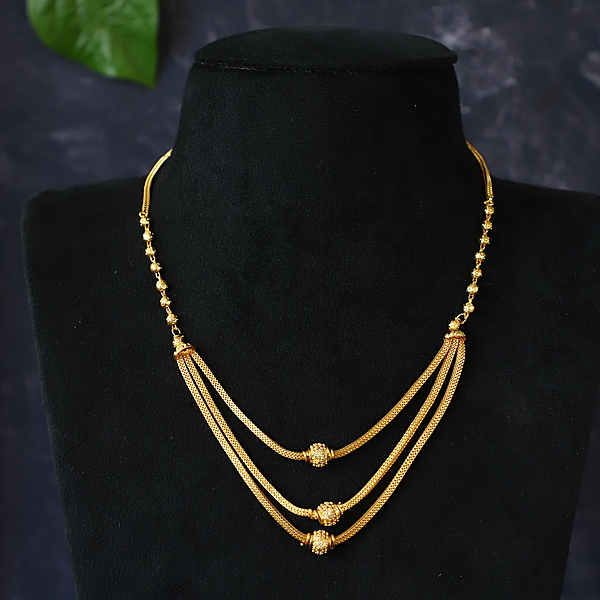 White and pink shade pearl chain