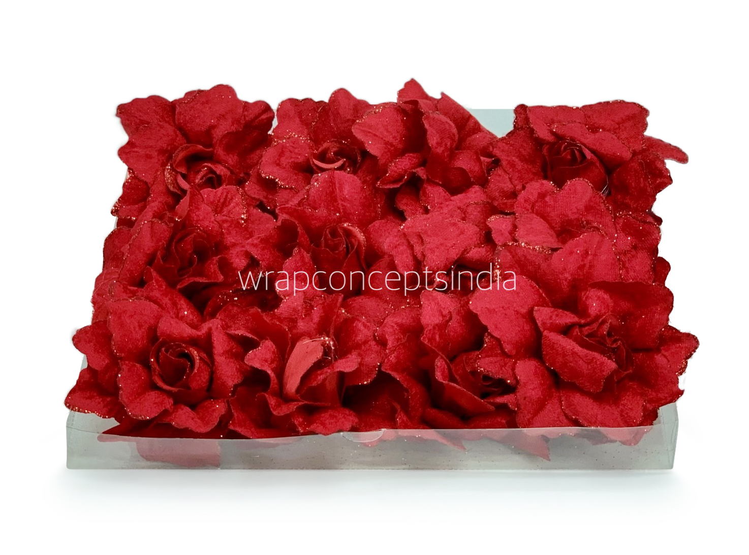 Cherry Rose with Glittered Petals