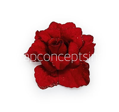 Cherry Rose with Glittered Petals