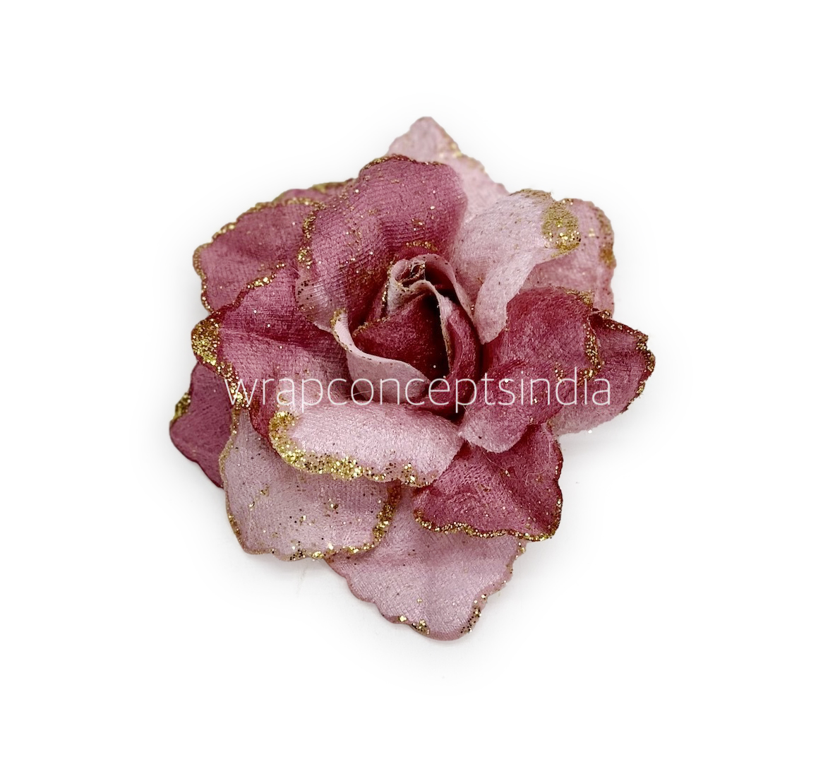 Shades of Blush Rose with Glittered Petals