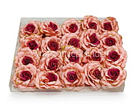 Peacy Pink Rose with Glittered Petals