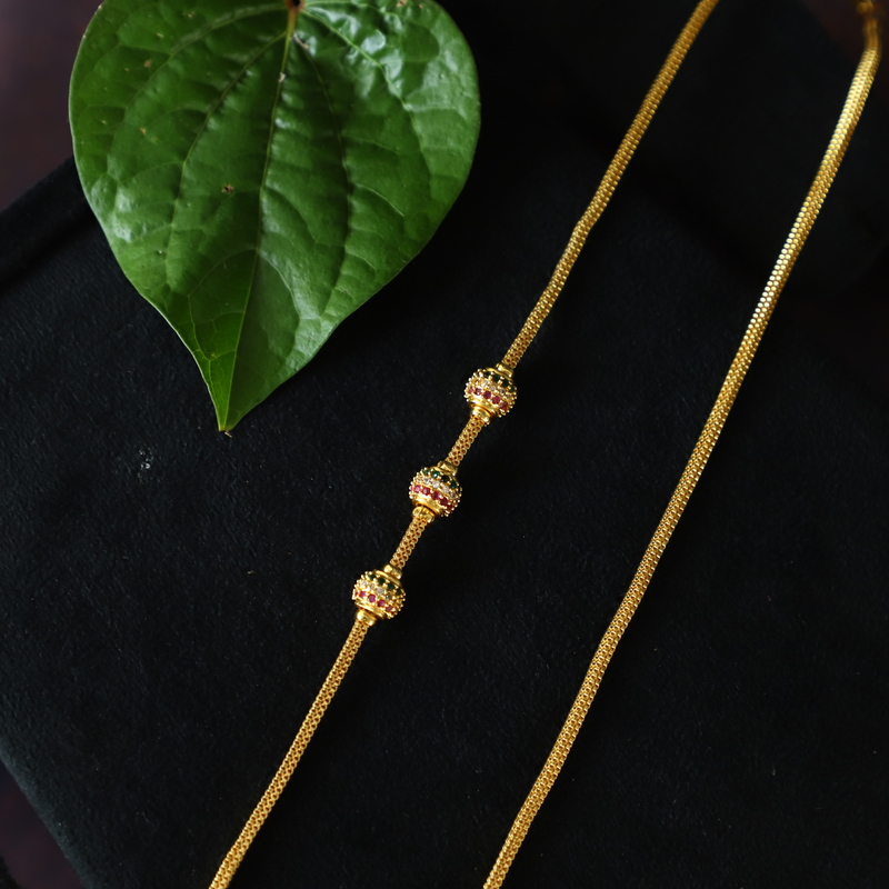 BALL RUBY MUGAPU CHAIN