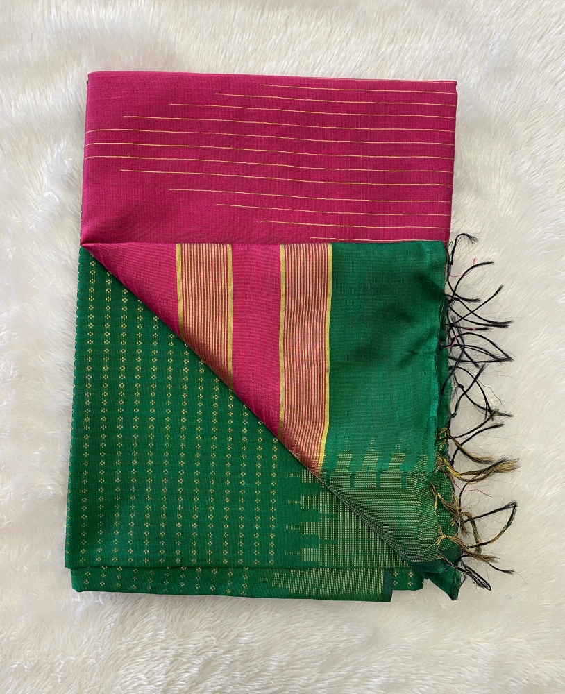 Manasa - The Semi Raw Silk Saree SWS55