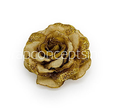 Gold Rose with Glittered Petals