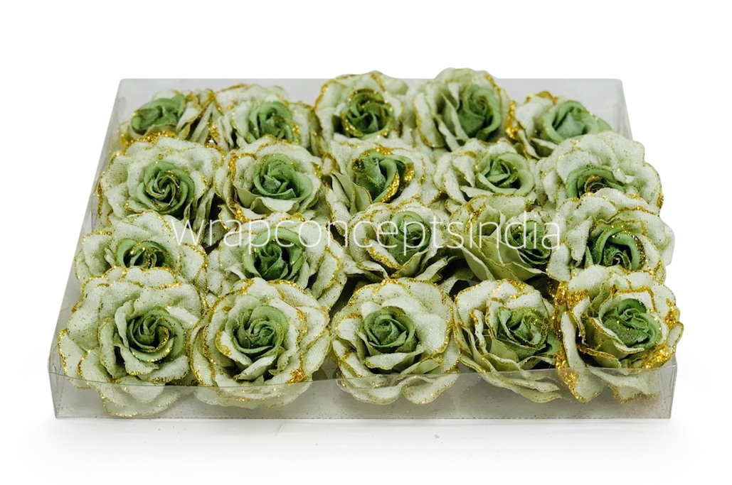 Pickle Rose with Glittered Petals