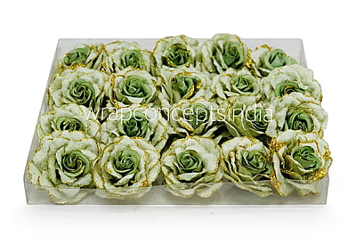 Pickle Rose with Glittered Petals