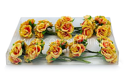 Flowers With Stem W-5173-Yellow with hints of orange