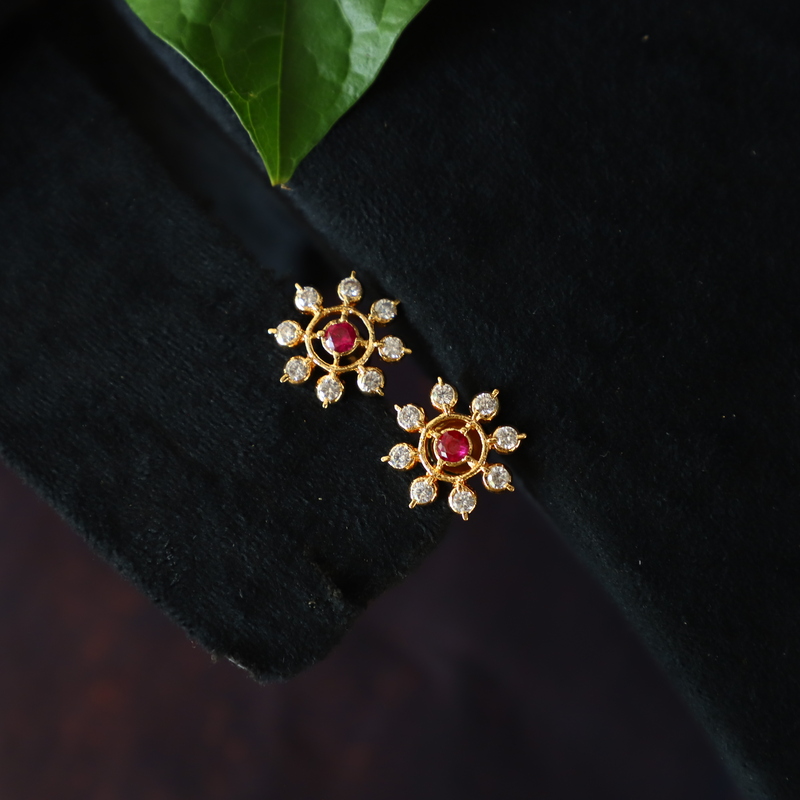Triangle rosegold earing