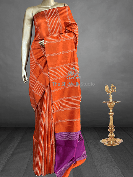 MANASA SEMI RAW SILK 21604