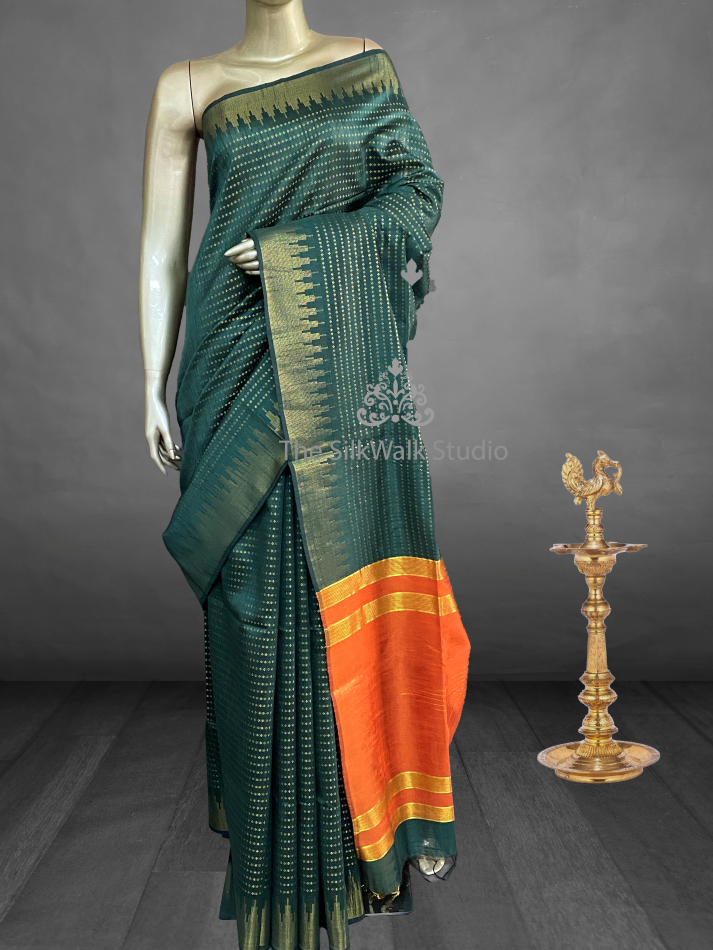 Manasa - The Semi Raw Silk Saree SWS57
