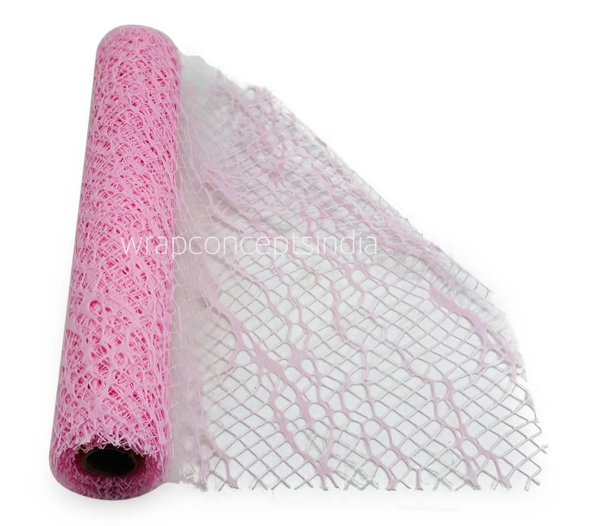 Baby Pink Spider Web Net Roll