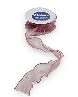Sheer Ribbon with Pearls