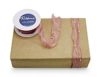 Sheer Ribbon with Pearls