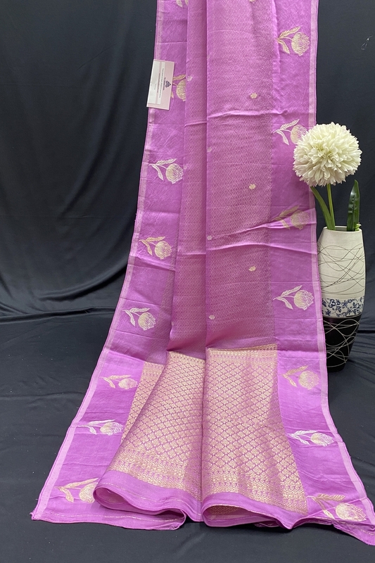 Kiara -  Mango Silk Saree in Satin Border SWS240