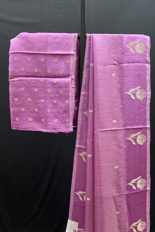 Kiara -  Mango Silk Saree in Satin Border SWS240