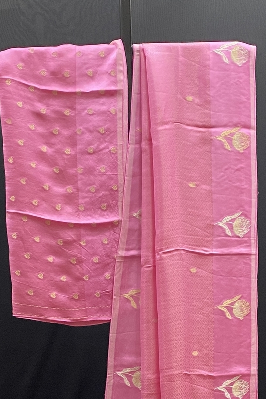 Kiara -  Mango Silk Saree in Satin Border SWS240