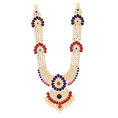 God White Pink and Blue Stone Deity Harama for Pooja God White Pink and Blue Stone Deity Harama for Pooja