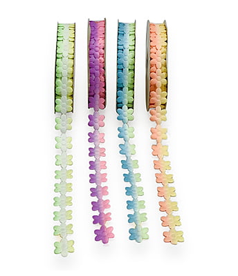 Flower Cut-out Shaded Ribbon