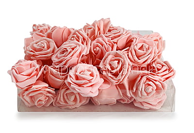 Peach Glitter Foam Rose Peach Glitter Foam Rose