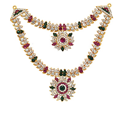 God Ornament God,Goddesse Double Nekclace/Attigai for Temple