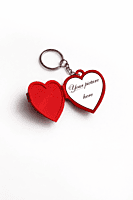 Heart Locket Photo Keychain