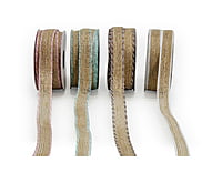 Jute Ribbon with Coloured Edges