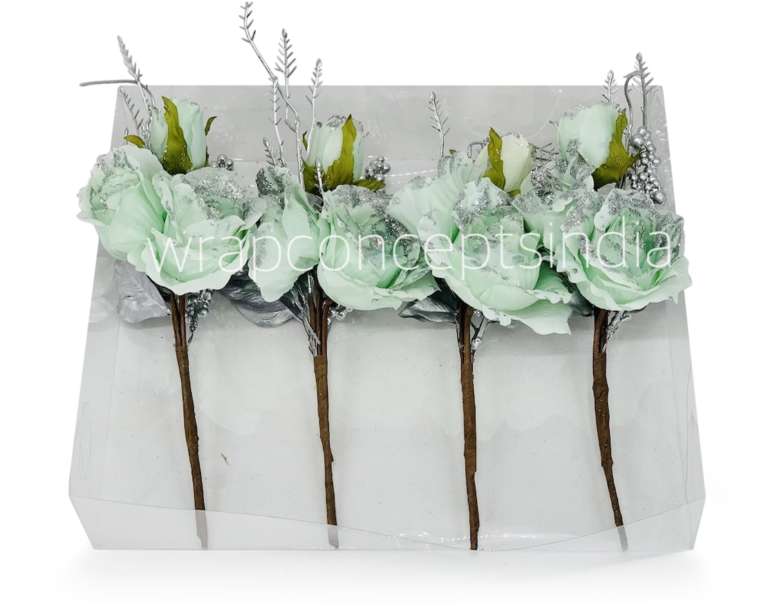 Mint Rose Ready Bunch on Stick