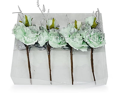 Mint Rose Ready Bunch on Stick