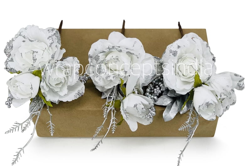 White Rose Ready Bunch on Stick