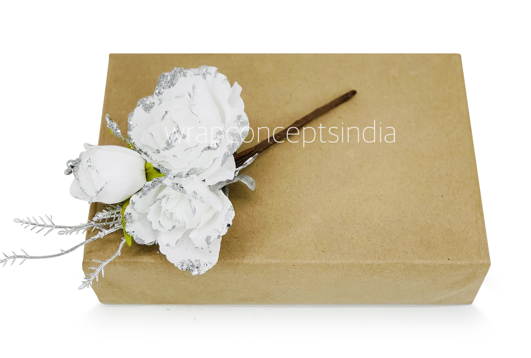 White Rose Ready Bunch on Stick