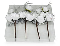 White Rose Ready Bunch on Stick