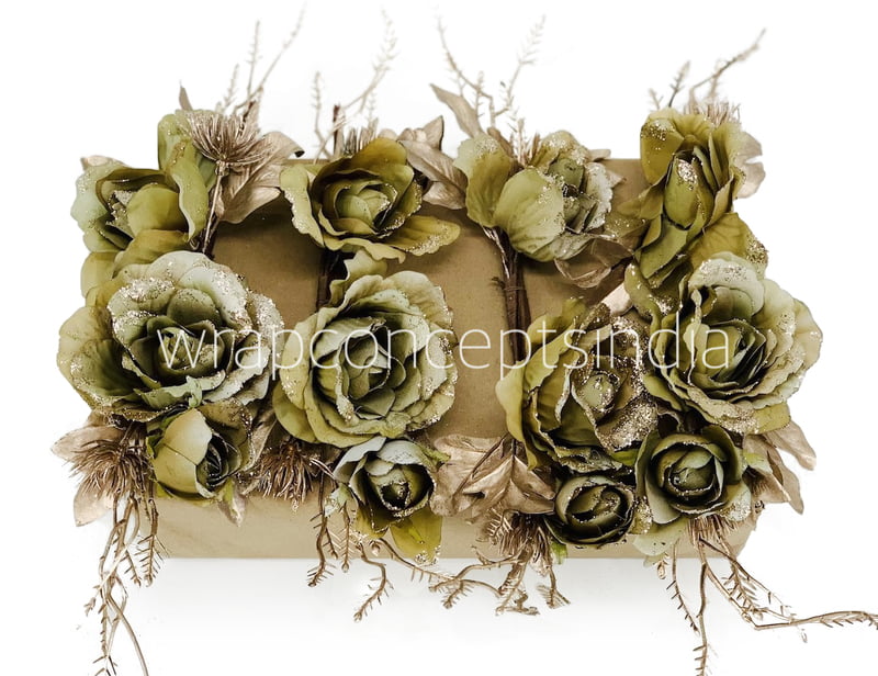 Artichoke Green Roses Ready Bunch