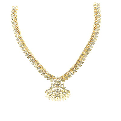 Gold Plated Necklace Set, Triple Haram Gold Plated Necklace Set, Triple Haram