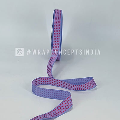 Square Block Print - Fuchsia Pink